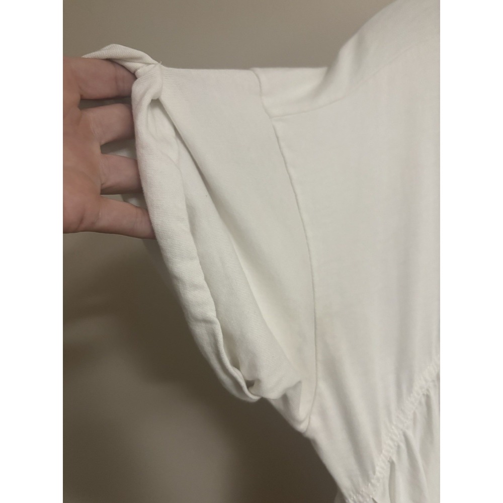 Pilcro Short Sleeve White Embroidered T-Shirt Maxi/Midi Dress S Anthropologie - Picture 6 of 16